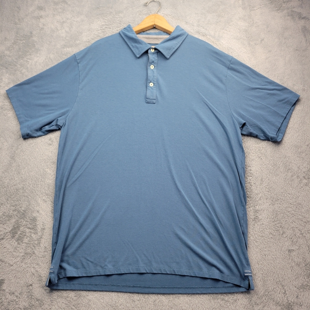 Free Fly Mens Bamboo Performance Polo Shirt  Size 2XL Stretch Casual